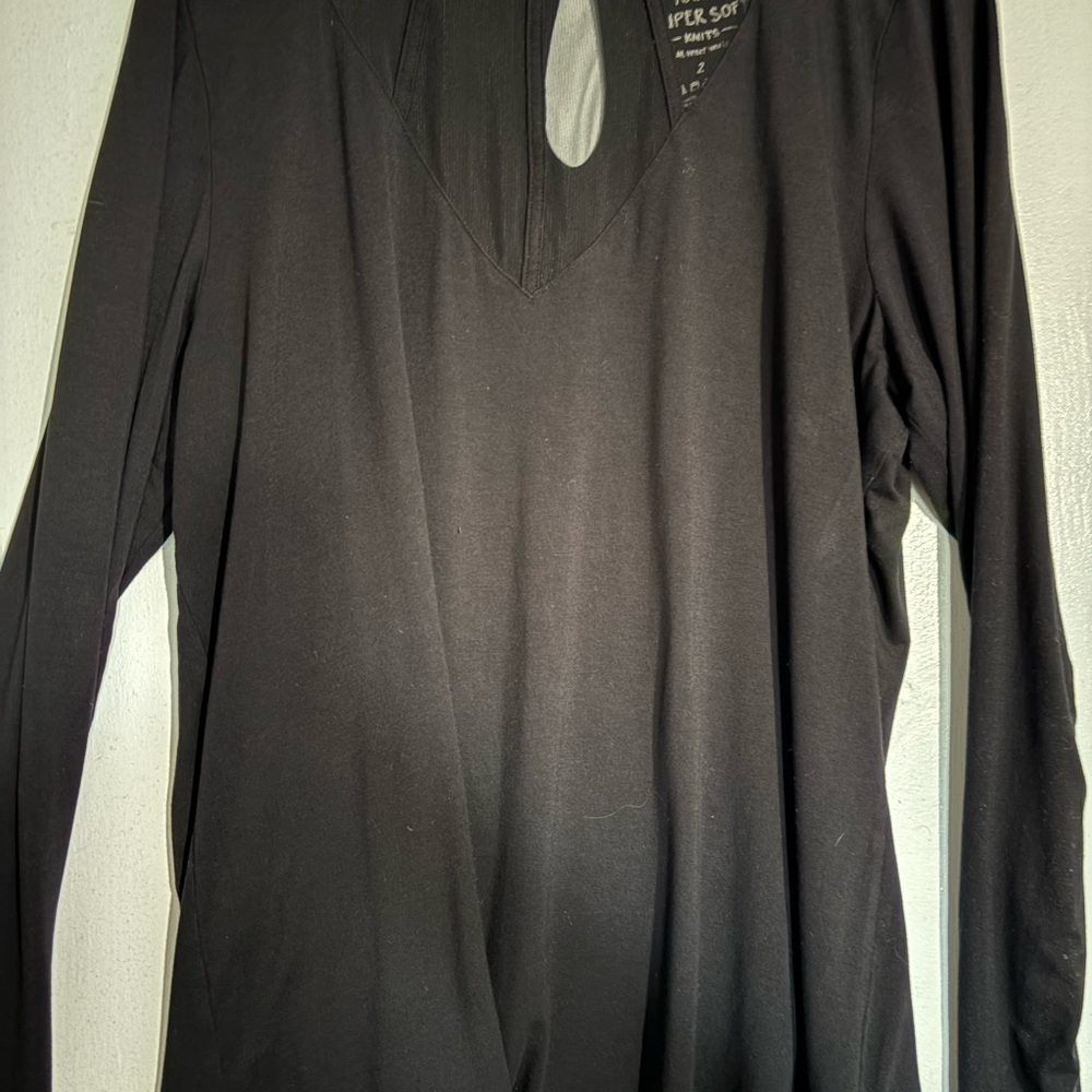 Torrid Black Long Sleeve Blouse